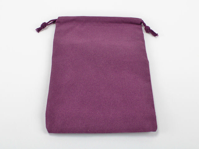 Lavish Purple Suedecloth Dice Bag (Large) - Ideal Size 5 x 7 1/2
