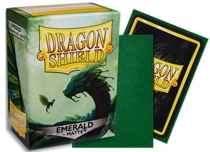 Enhance Your Deck with Dragon Shields: (100) Matte Emerald - Premium Quality & Durability