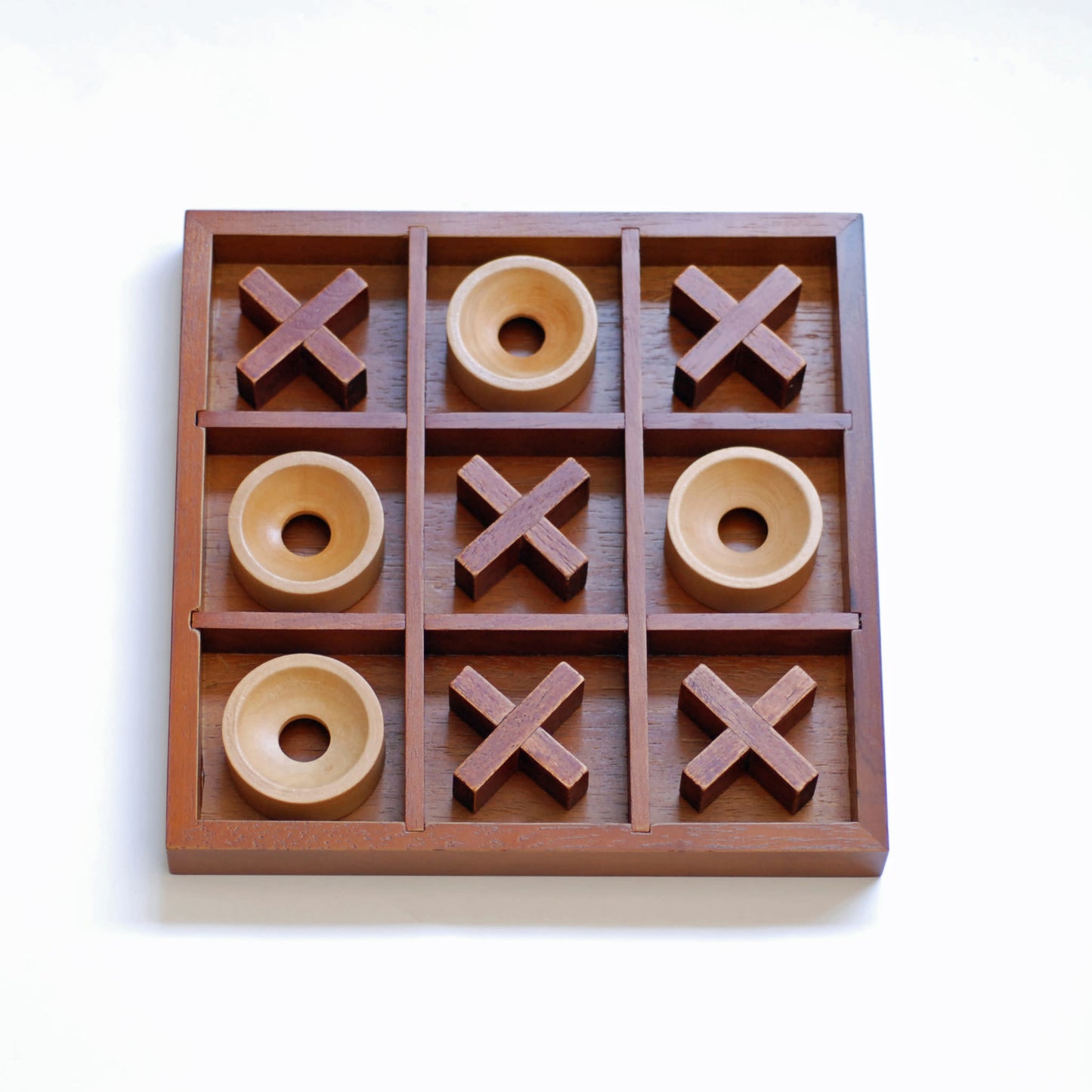 Premium Wooden Tic-tac-toe: Fun Strategy Game for Kids and Adults