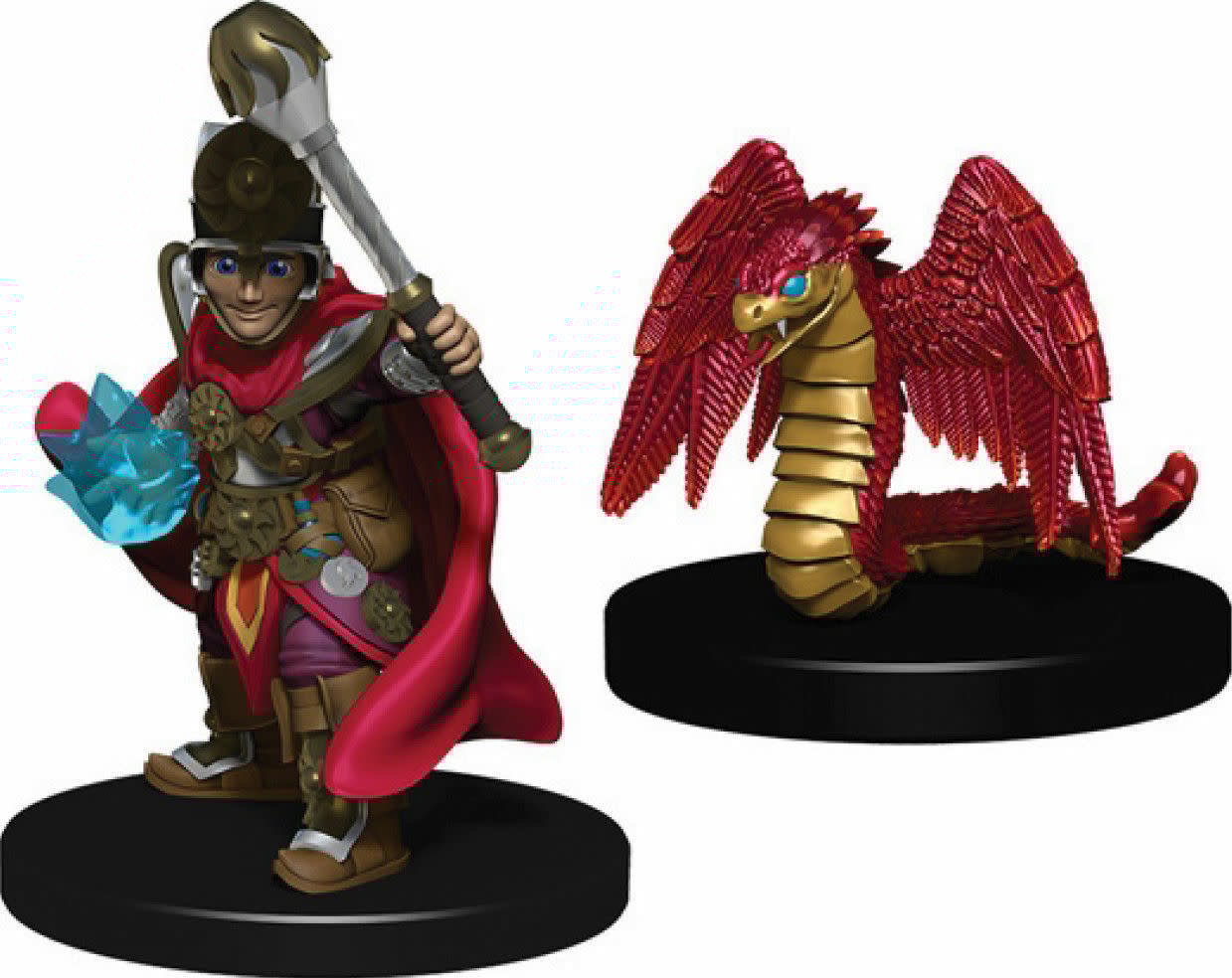 Wardlings Minis: Boy Cleric & Winged Snake - Collectible Heroes for Imaginative Adventures