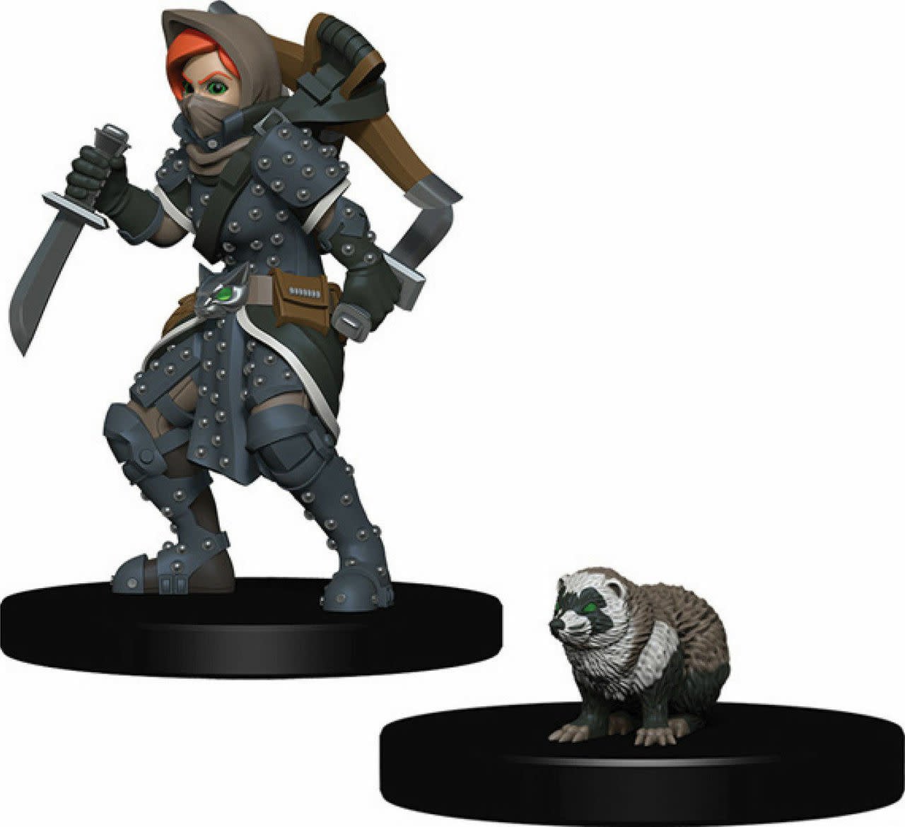 Unleash Adventure with WizKids Wardlings: W02 Girl Rogue & Badger