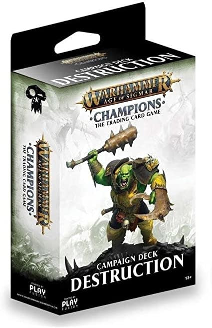 Unleash Chaos with the Warhammer Champions Destruction Campaign Deck