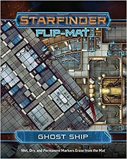 Uncover the Haunting Secrets: Starfinder Flip Mat - Ghost Ship