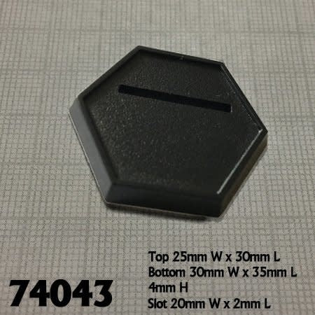 Enhance Your Gaming Experience with 1 Inch Black Slotted Hex Gaming Bases (20)