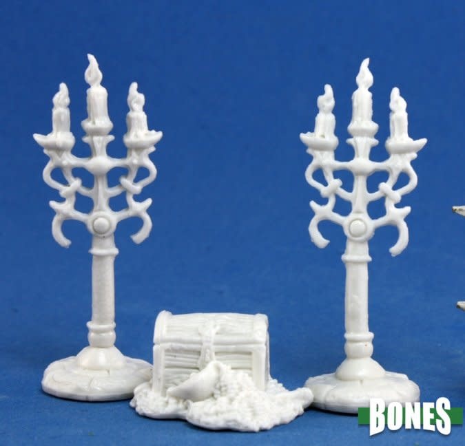 Discover Exquisite Treasure Pile & Candleabra: Uncover Luxurious Elegance
