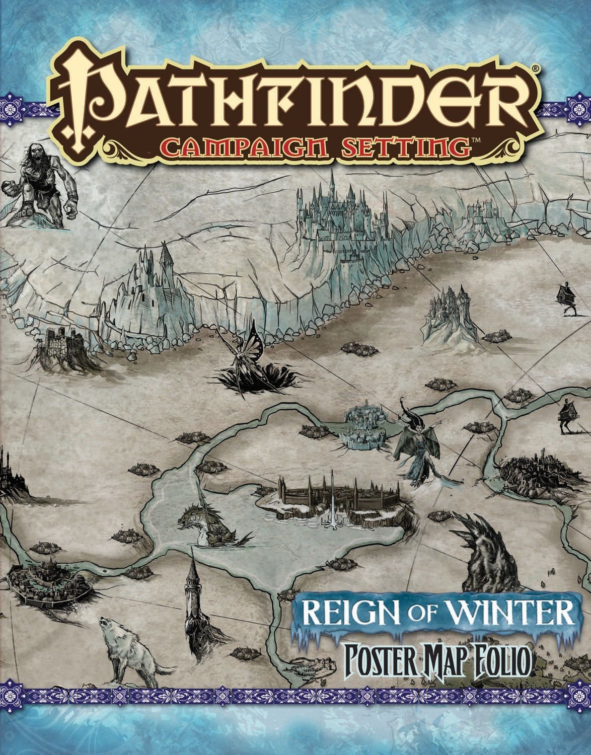 Discover Pathfinder Campaign Setting Map Folio: Reign of Winter - Explore the Frozen Realms