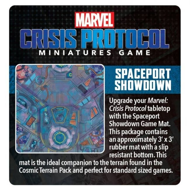 Unleash Galactic Excitement with Marvel Crisis Protocol Spaceport Showdown Game Mat