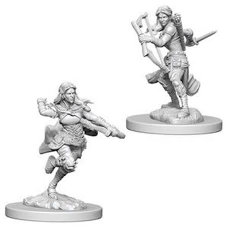 D&D Air Genasi Female Rogue Mini - Unleash Elemental Elegance!