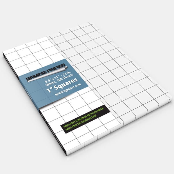 Elevate your gaming experience with Gaming Paper 1 Inch Squares Singles Pack