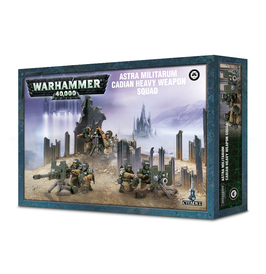Dominant Astra Militarum Cadian Heavy Weapons Squad: Arm Your Forces Now