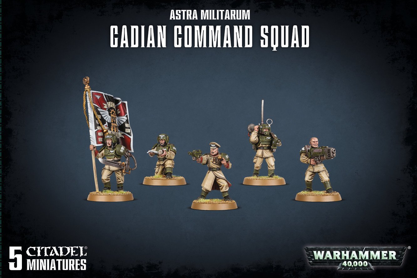 Elite Astra Militarum Cadian Command Squad: Lead Your Army to Victory