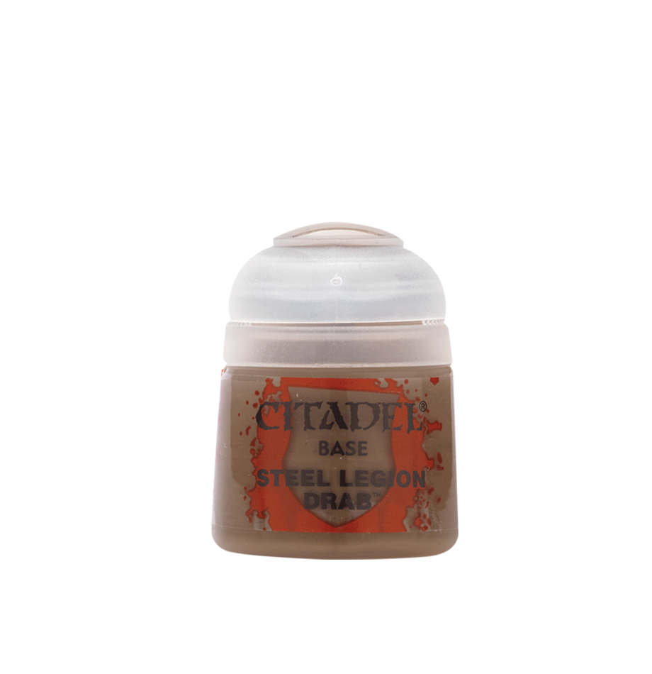 Enhance Your Miniatures with Base: Steel Legion Drab - Shop Now!