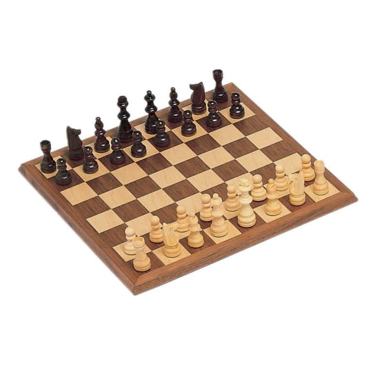 Premium Walnut Wood Chess Set - Exquisite 12 Board for Classic Strategy