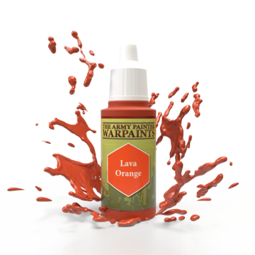 Introducing: Vibrant Warpaints: Lava Orange 18ml - Unleash Your Creativity