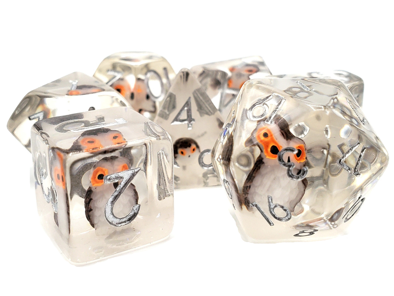 Enhance Your Adventure with Old School Animal Kingdom Brown Owl Dice Set