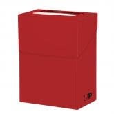 Protect Your Cards in Style with the Solid Red Deck Box - Secure & Stylish Solution