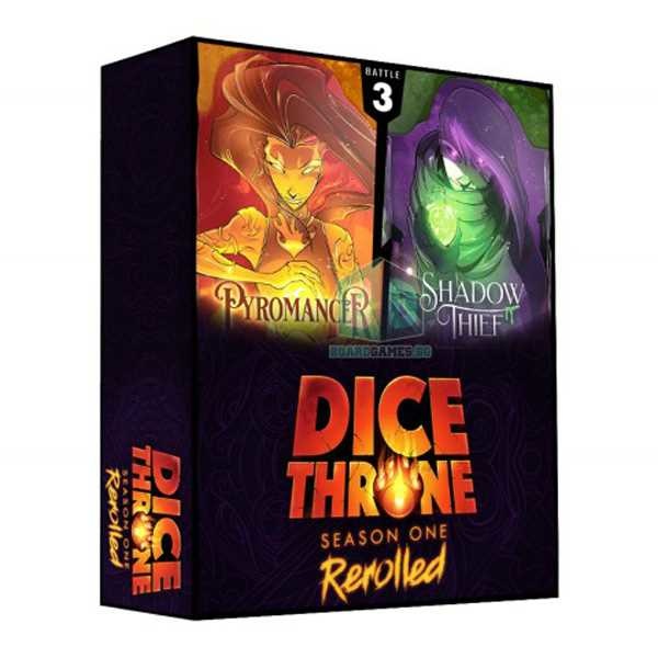 Unleash Fiery Battles: Pyromancer vs. Shadow Thief - Dice Throne Box 3