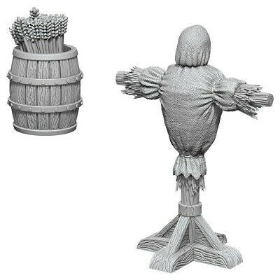 WizKids Deep Cuts Unpainted Miniatures: W10 Archery Range - Explore Detailed Masterpieces Await!