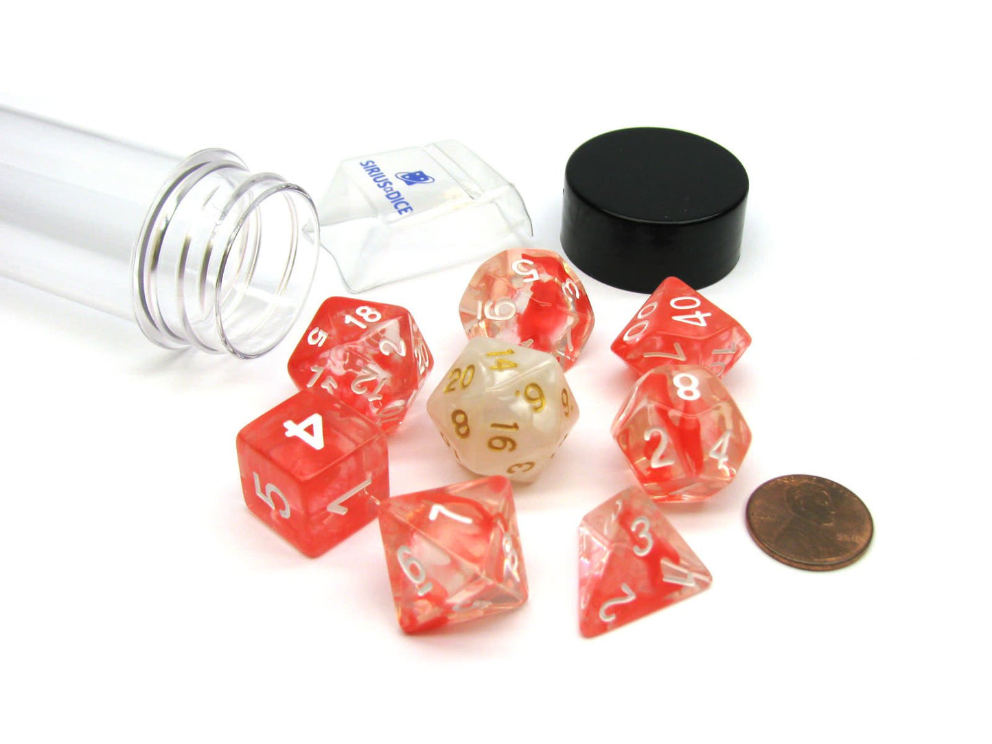 Unleash Adventure with Red Cloud RPG Dice Set - 7 Piece Collection