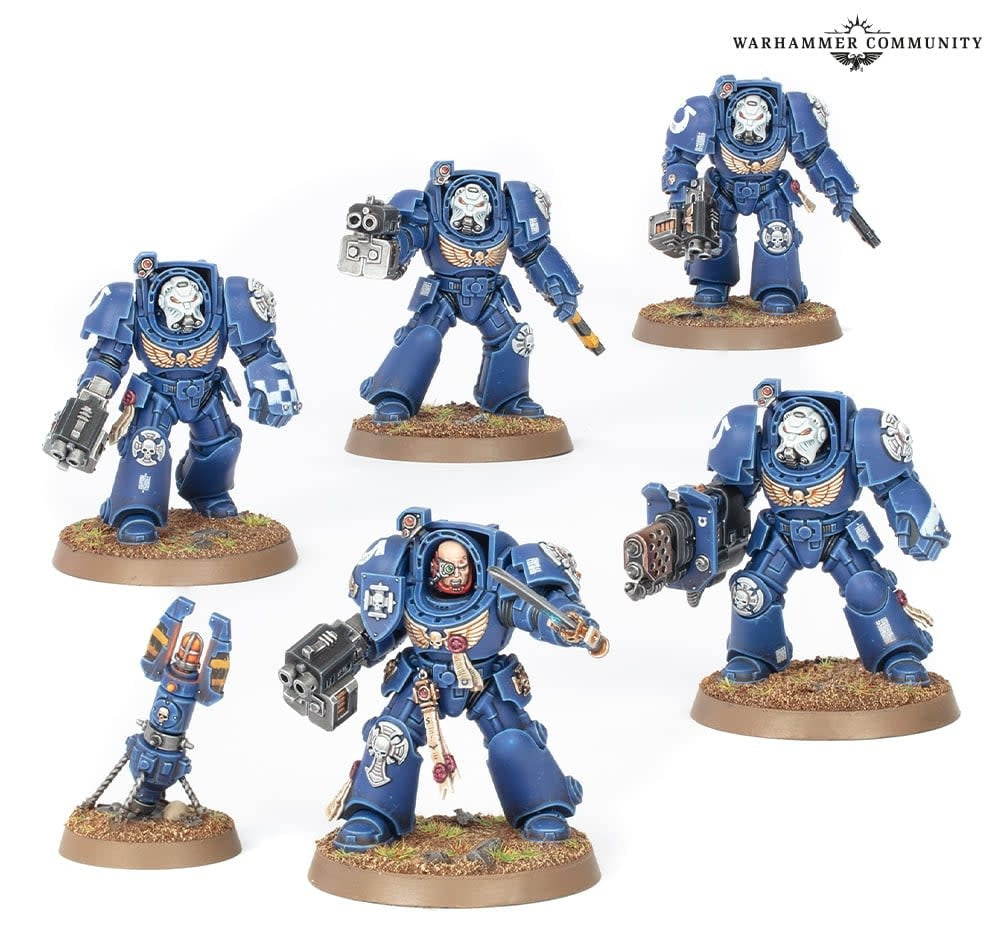 Unleash the Might of Space Marines: Terminator Squad - Elite Warriors Await