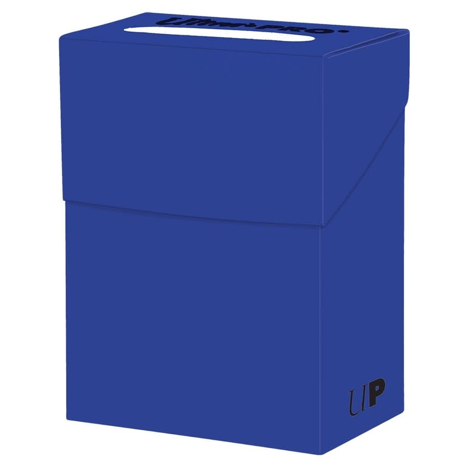 Premium Solid Deck Box in Pacific Blue: Organize Your Cards in Style