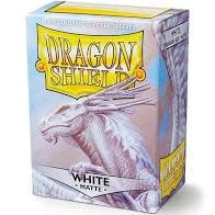 Enhance Your Game with Dragon Shield Matte White Sleeves - Box of 100