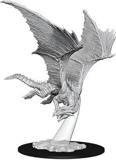 Unleash the Majestic W09 Young Bronze Dragon Miniature - Dungeons & Dragons Nolzur`s