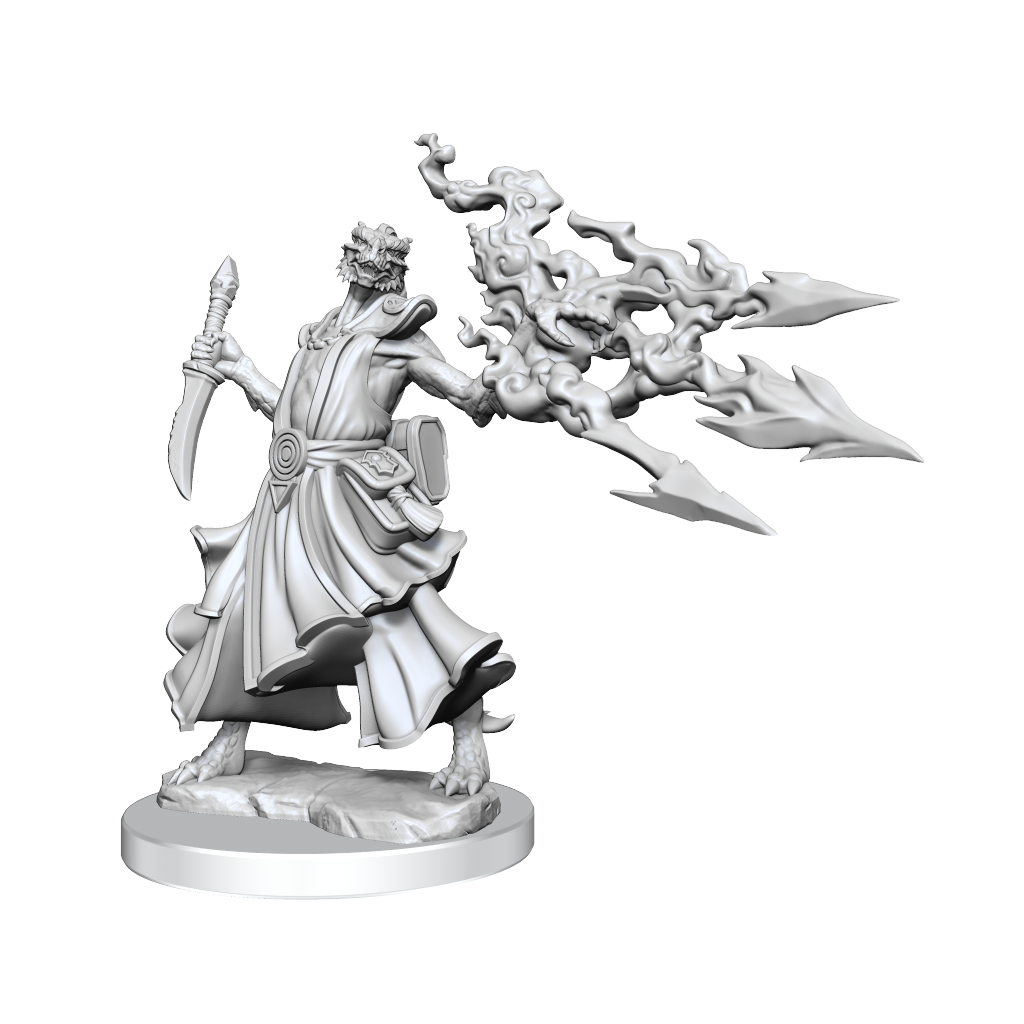 Unleash Power and Magic: Dragonborn Sorcerer Female - D&D Frameworks W01