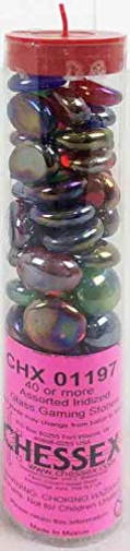 Iridized Assorted Colors Glass Stones Tube - Sparkle Your Creations!