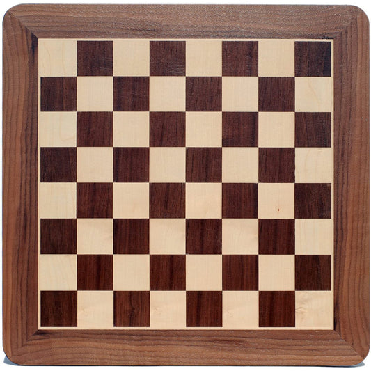 Play in Style with our Exquisite 15 Walnut Chess Board - Limited Edition!