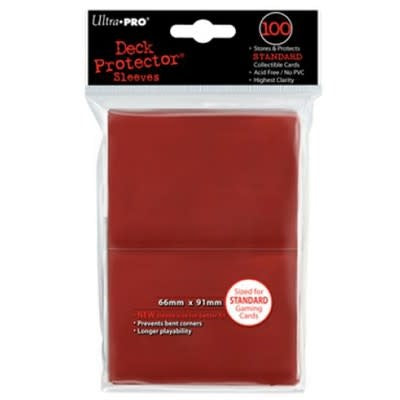 Enhance Your Game with ULTRA PRO: PRO-GLOSS RED Deck Protector - 100ct!