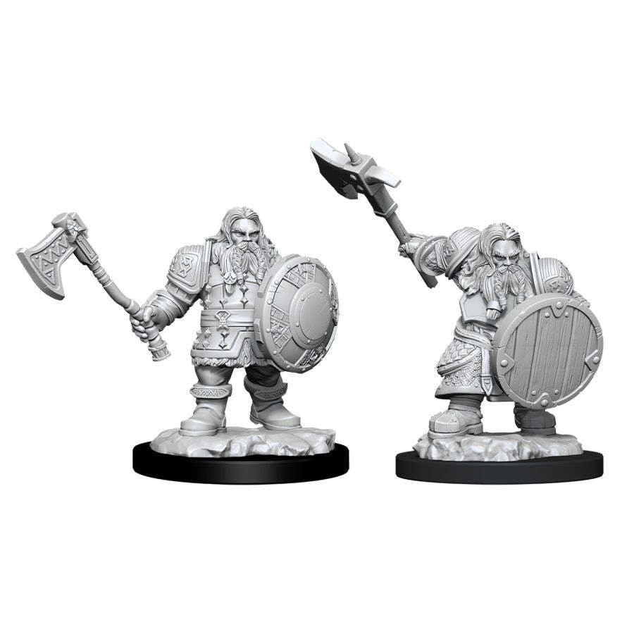 Unleash Adventure with D&D Nolzur`s W11 Male Dwarf Fighter Figurine