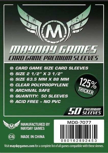 Elevate Your Cards: Premium Dark Green 63.5mm x 88mm Sleeves (50)