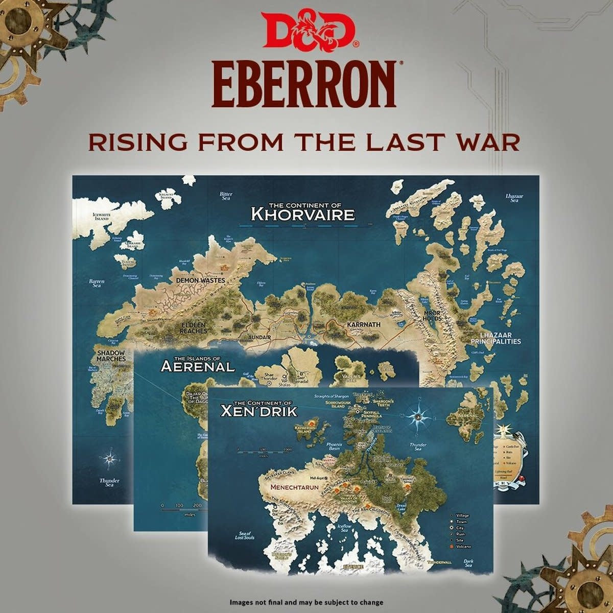 Eberron: Nations of Khorvaire Map Set - Explore the Rich RPG World