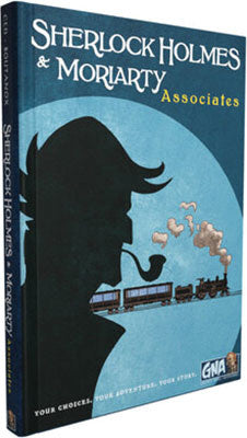 Embark on a thrilling sleuthing journey with Sherlock Holmes and Moriarty in this captivating graphic novel adventure.