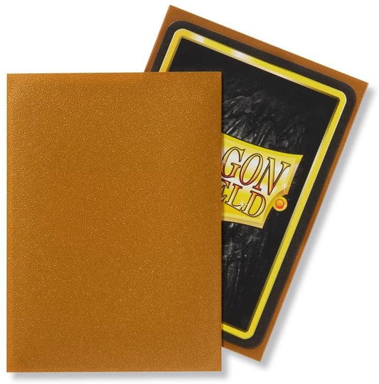 Premium Dragon Shield Sleeves: Standard- Matte Gold - Protect Your Cards in Style
