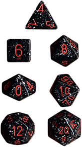 Discover Cosmic Magic with Speckled Space 7-Dice Set - Unleash Your Gaming Adventure Now!