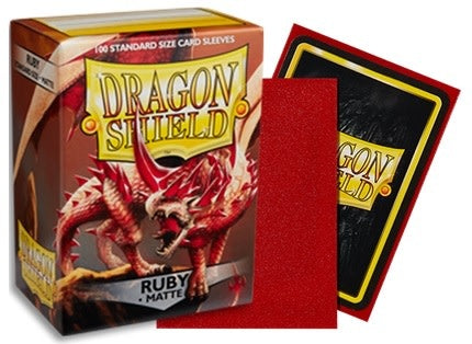 Enhance Your Game with Dragon Shields: (100) Matte Ruby - Premium Quality & Vibrant Color