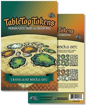 Enhance Your Adventure: GTG Minis Tabletop Tokens Trees and Rocks Set