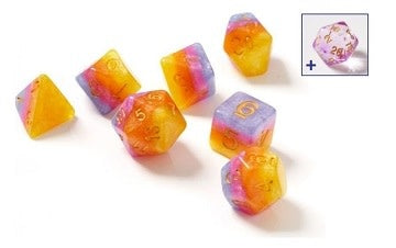 Immerse in Adventure with RPG Dice Set (7): Tahitian Sunset!