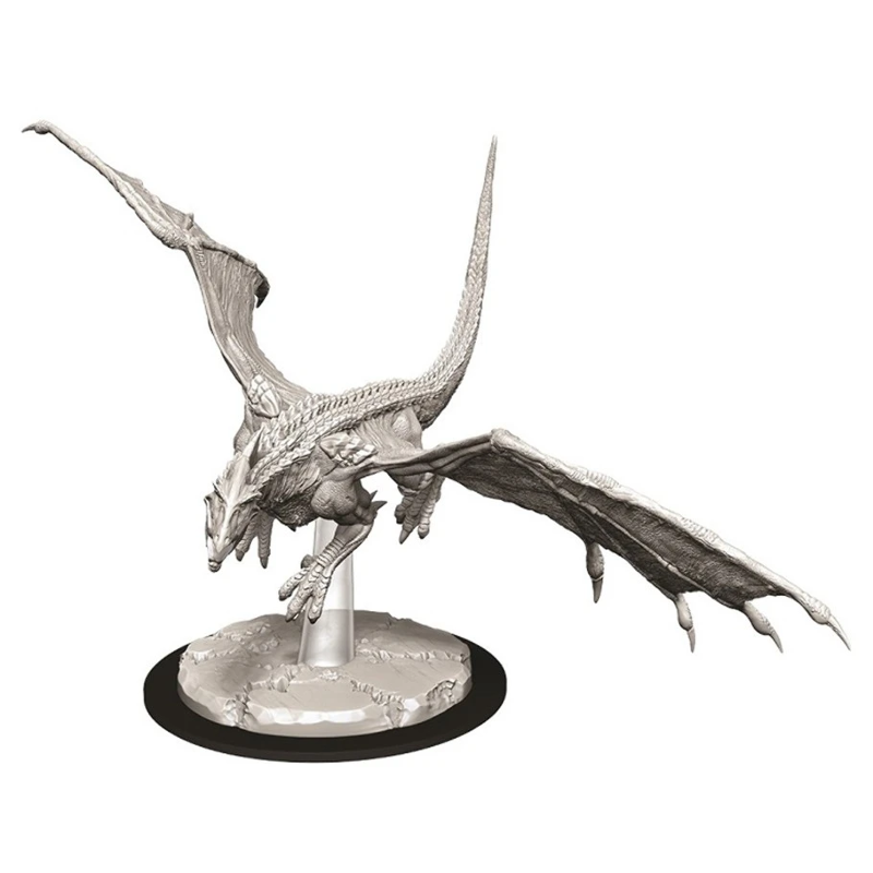 D&D Nolzurs Mini: Young White Dragon - Majestic Collectible for Adventurers