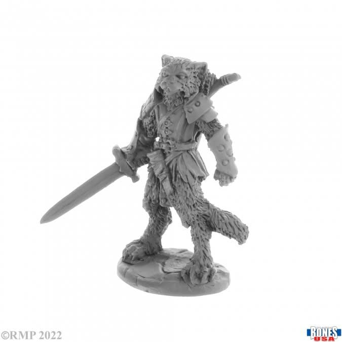 Meet Mal: The Fierce Catfolk Fighter Ready to Battle - Unleash the Warrior Within!