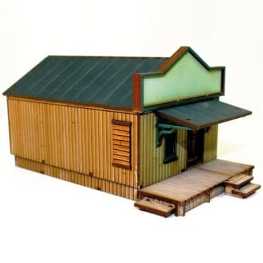 Old West 28mm Dead Man's Hand: Side Street Building 1 Kit - Create Your Wild West Saloon!