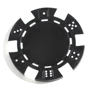 Premium Clay Poker Chips: Black (50) - Enhance Your Game Night Today