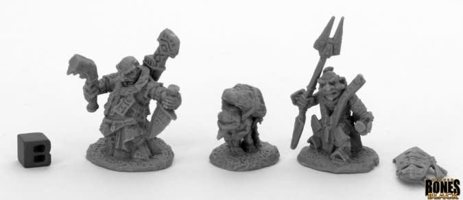 Unleash the Bloodstone Gnome Heroes: Bones Black RPG Minis