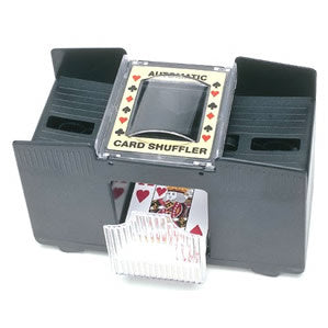 Professional 4-Deck Battery-Operated Card Shuffler - Shuffle Cards Effortlessly
