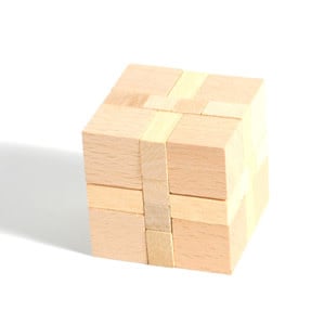 Challenge Your Mind with our Premium Wooden Cube Puzzle - Unlock Fun & Creativity!