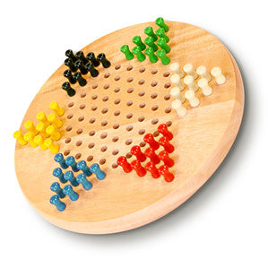 Strategize Fun: Chinese Checkers Wooden Pegs - 7 in. | Premium Quality