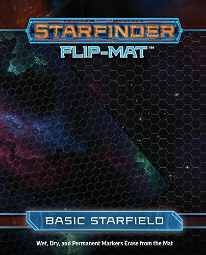 Unleash Infinite Adventures with Starfinder RPG Flip-Mat: Basic Starfield