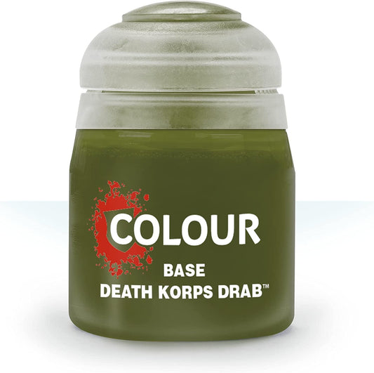 Enhance Your Miniatures with Base: Death Korps Drab – Unleash Authenticity and Detail!